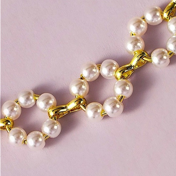 Pearl Gold Flower Choker - Picture 4 of 6